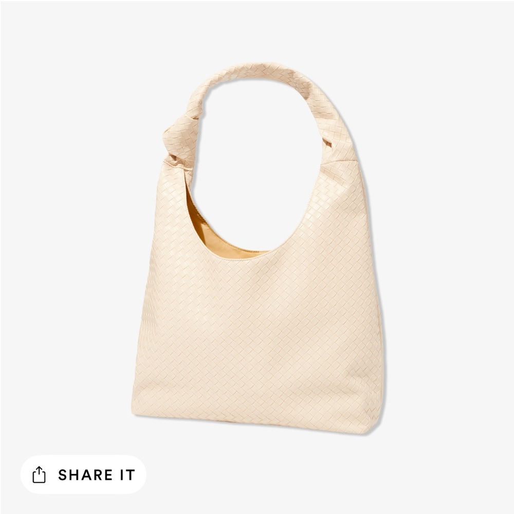 Ulta Beauty Cream Shoulder Bag